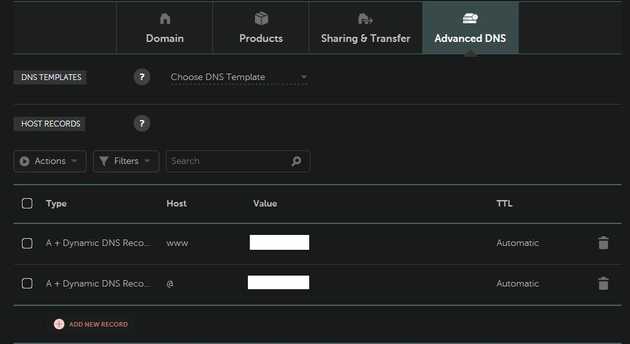 Advanced DNS setup